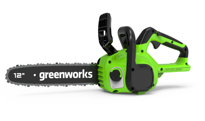 Цепная пила аккумуляторная GreenWorks GD24CS30, 24V, 30см, бесщеточная, без АКБ и ЗУ — изображение 3