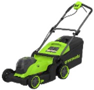 Газонокосилка аккумуляторная Greenworks GD24X2LM361, 2х24V, 36 см, бесщеточная, без АКБ и ЗУ (2520707) — изображение 2