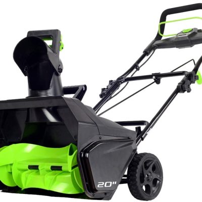 Снегоуборщик аккумуляторный Greenworks GD80ST, 80В, 51 см, бесщеточный