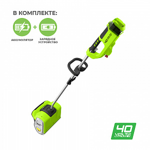 Снегоуборщик аккумуляторный Greenworks GD40SSK4, 40V, 30 см, бесщеточный, с 1хАКБ 4 А.ч и ЗУ — изображение 2