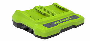 Зарядное устройство на 2 аккумулятора Greenworks G24C, 24V — изображение 2