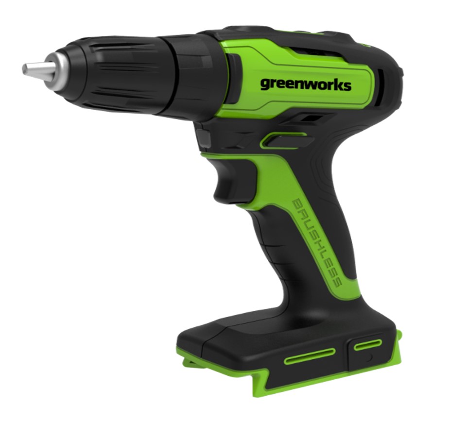 Дрель-шуруповерт аккумуляторная Greenworks GD24DD35, 24V, бесщеточная, без АКБ и ЗУ — изображение 3