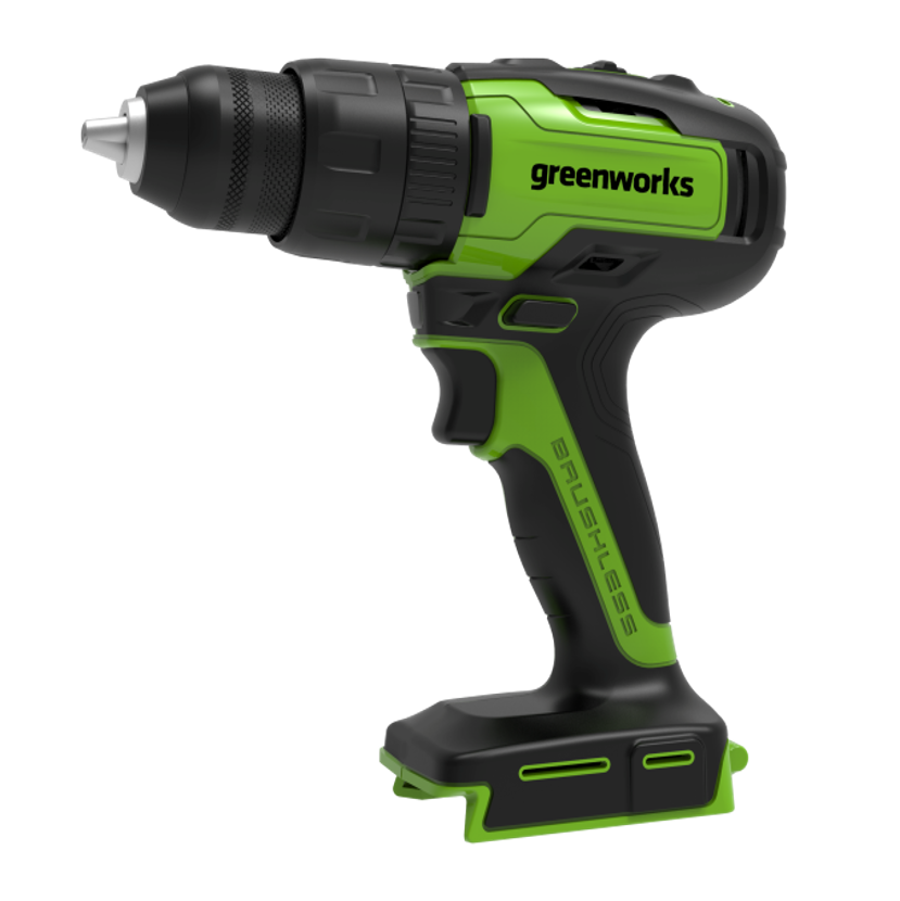 Дрель-шуруповерт аккумуляторная Greenworks GD24DD60, 24V, бесщеточная, без АКБ и ЗУ — изображение 3