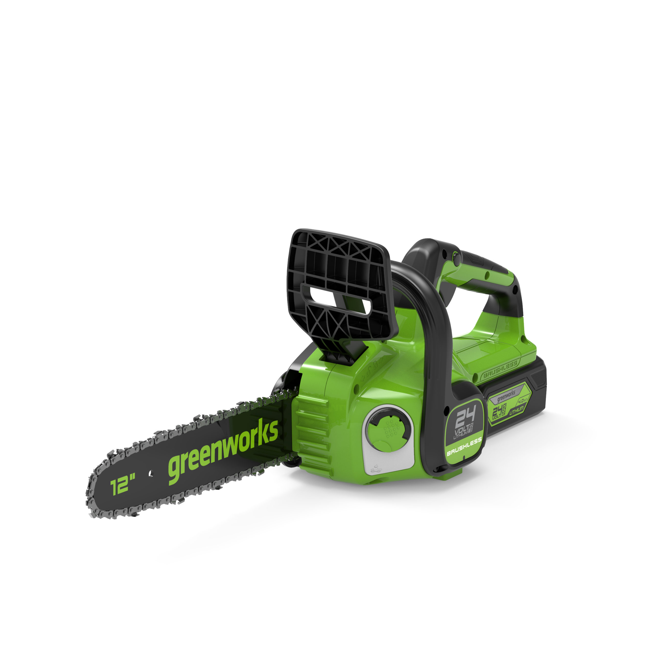 Цепная пила аккумуляторная Greenworks G24CS25, 24 В, 25 см — изображение 3