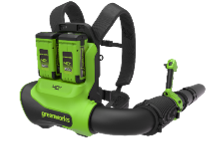 Ранцевая воздуходувка аккумуляторная Greenworks Арт. 2408107, 40V, бесщеточная, без АКБ и ЗУ — изображение 2