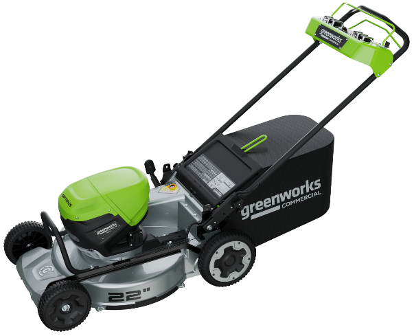 Газонокосилка аккумуляторная Greenworks Арт. 2519407, 82V, 56см, с алюминиевой декой, самоходная, бесщеточная, без АКБ и ЗУ — изображение 3