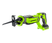Пила сабельная аккумуляторная Greenworks Арт.1200607, 24V, бесщеточная без АКБ и ЗУ — изображение 3