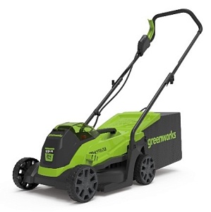 Газонокосилка аккумуляторная Greenworks Арт. 2516107, 24V, 33 см, бесщеточная, без АКБ и ЗУ — изображение 2