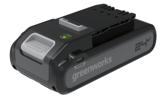 Аккумулятор Greenworks Арт. 2940407, 24V, 4Ач, с двумя USB-C разъемами — изображение 3